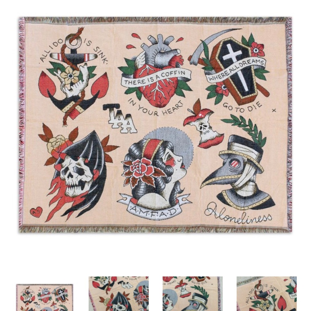 ISO THE AMITY AFFLICTION THROW RUGS